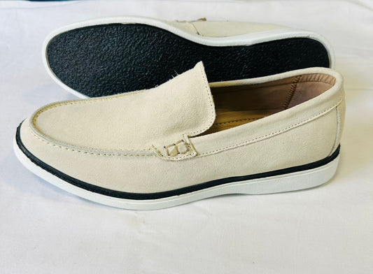 Chaussure Alden daim blanc