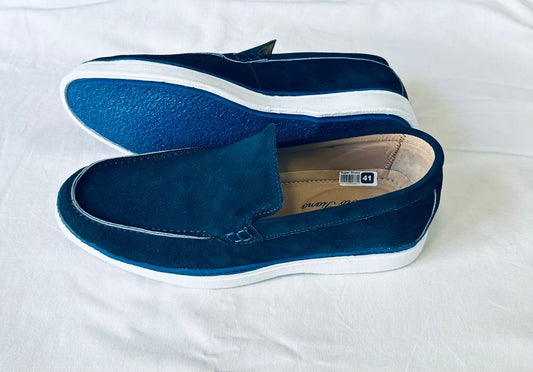 Chaussure Alden daim bleu