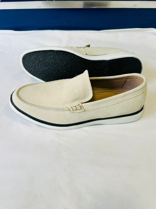 Chaussure Alden daim blanc